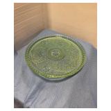 10' round antique cake plate