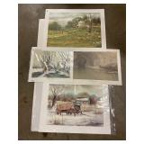 Various pieces of artwork