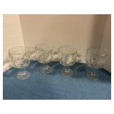 Grapevine glass water goblets