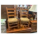 Set of wicker chairs