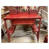 36'x22' wicker desk w/chair 30' tall