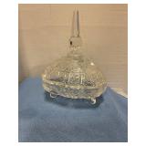 Crystal candy dish w/top