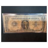 1928 $1 silver certificate large bill