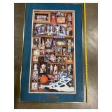 Framed UK memorabilia