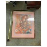 Framed picture of butterflies
