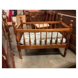 21'x37' vintage bassinet/babydoll bed on rollers