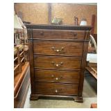 38'x17' vintage dresser 52' tall