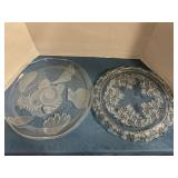 Crystal Glass serving platters