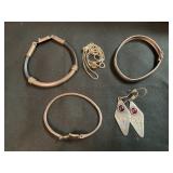 Bracelets, earrings & ring silver 60 Grams