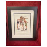 Norman Rockwell 'Oh Yeah'  13' x 17'