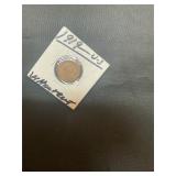 1919 Lincoln wheat cent penny