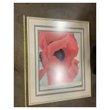 Framed print of flower