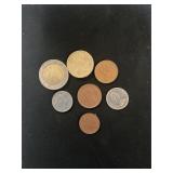 Collection of mixed world coins