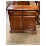 Bernhardt dry bar cabinet on rollers