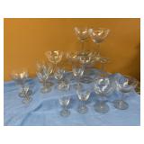 Vintage stemmed glassware