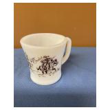 Fire king Davy Crockett mug