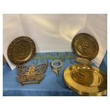 Candleholder, cat hanger, butterfly & wall plates