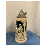 Vintage lidded beer stein