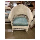 Antique wicker rocking chair
