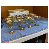Silver plated dessert cups