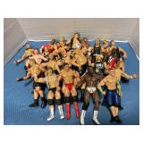 Assorted pro wrestling figurines (23)