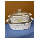Corningware Casserole dishes (2)
