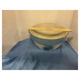 Vintage stoneware serving bowl
