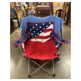 American flag folding chair