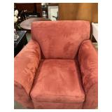 Pink accent chair