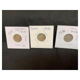 1938,1938,1945 Mercury head dimes