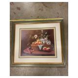 Framed picture of fruit