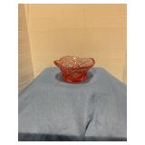 Antique footed glass bowl