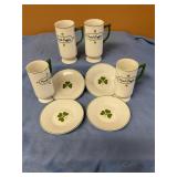 4 tea cups w/saucers