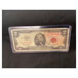 1953 $2 red seal legal tender note