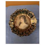 Vintage portrait plate