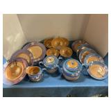 Vintage Japanese Lusterware teapot Set