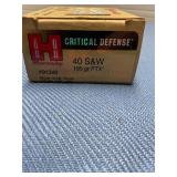 Hornady 40 S&W165 gr 20 rds
