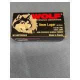 Wolf 9mm Luger 115gr 50 rds