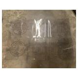 Two clear promotional plastic window decals