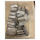 Lyman &Lee lead alloy weight bars 25lbs