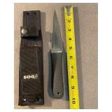 SOG Seki Mini Pentagon w/sheath and sharpener