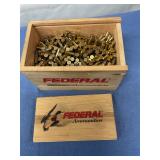 Federal 22 ammo in wood collector box 500plus rds