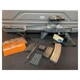 Ruger Mini14 Rifle 223 w/ sight,case, 3 magazines
