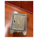 Vintage key and lock box w/no key