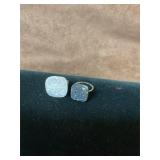 Sterling silver and natural gem rings (2)
