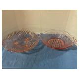 Serving bowls pink depression