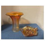 Marigold vase & handle bowl