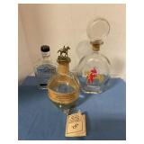 Empty bourbon bottles