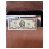 1976 UNC $2 green seal FR note