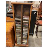 Cd tower w/assorted cds